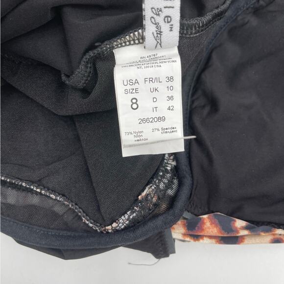 GOTTEX One Piece Swimsuit Leopard Wild Thing Printed Slimming Beach NWT Size 8 - Picture 12 of 15